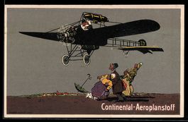 Reklame für Continental-Aeroplanstoff, 