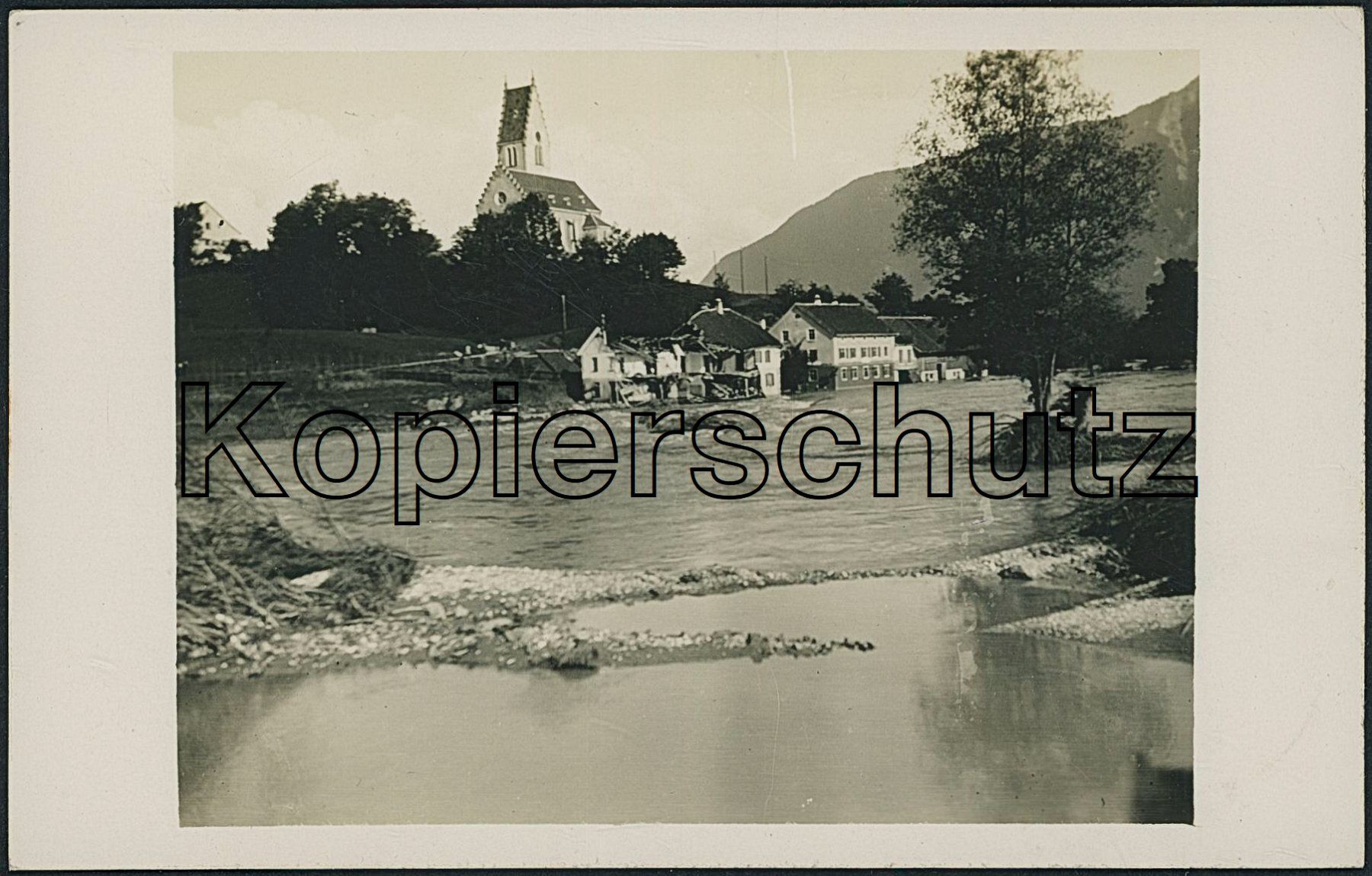 Ansichtskarten: FL Bendern - Hochwasser - Katastrophe - Gamprin – Gebraucht aus Schindellegi von masutka7