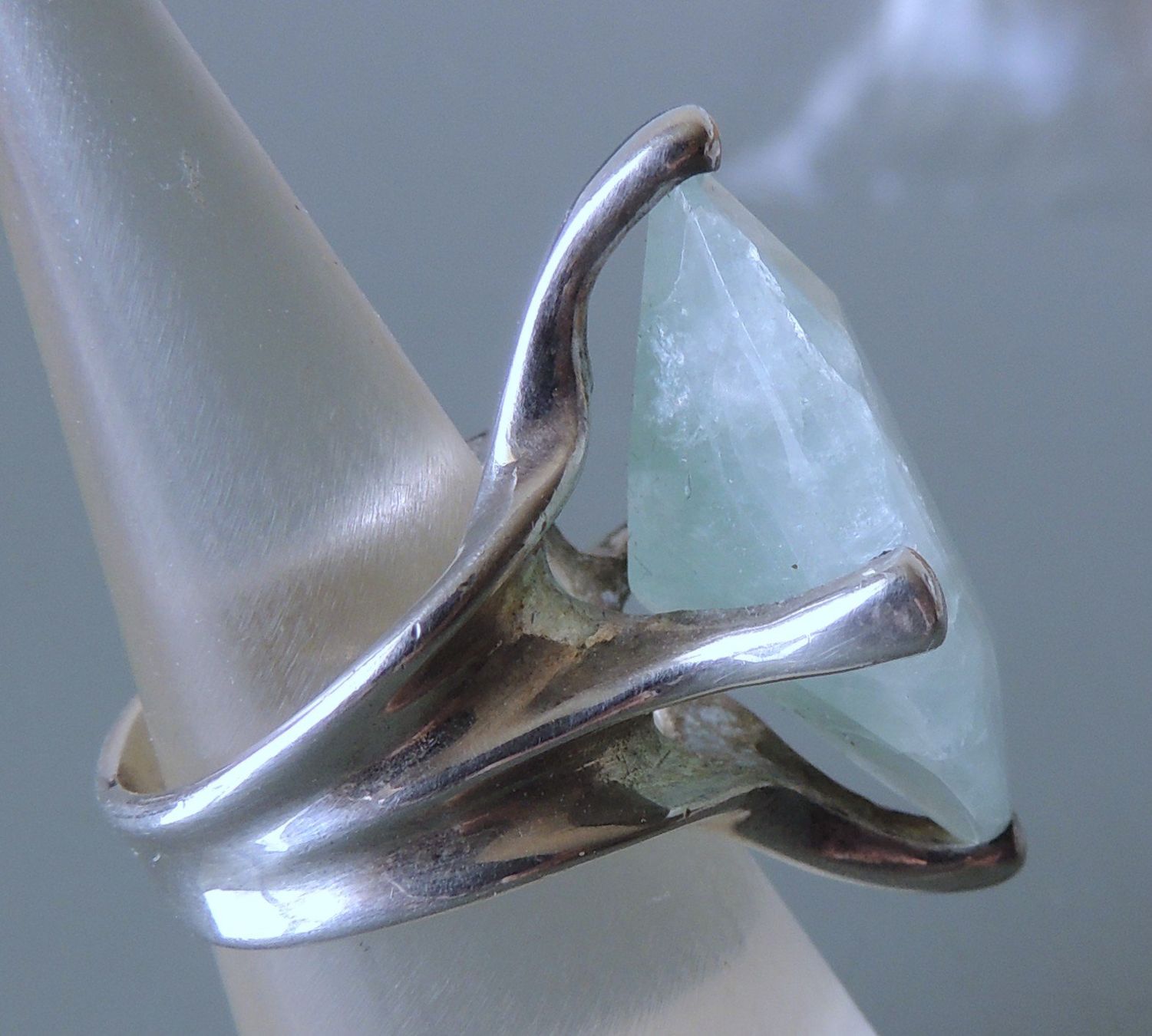 Anelli: Fluorit Silber 925 Fingerring Gr. 54 – Usato da Waldenburg venduto da schaller707 4
