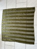 Fabric textile green striped scarf