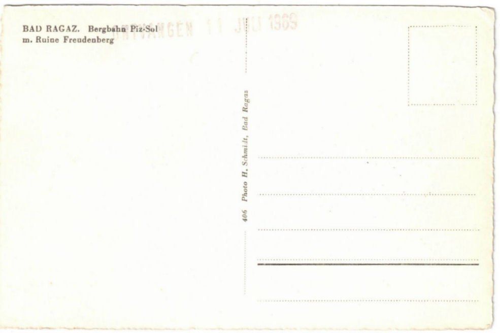 Cartoline postali: Bad Ragaz - Gondelbahn – Usato da Binningen venduto da Mountainrider 1