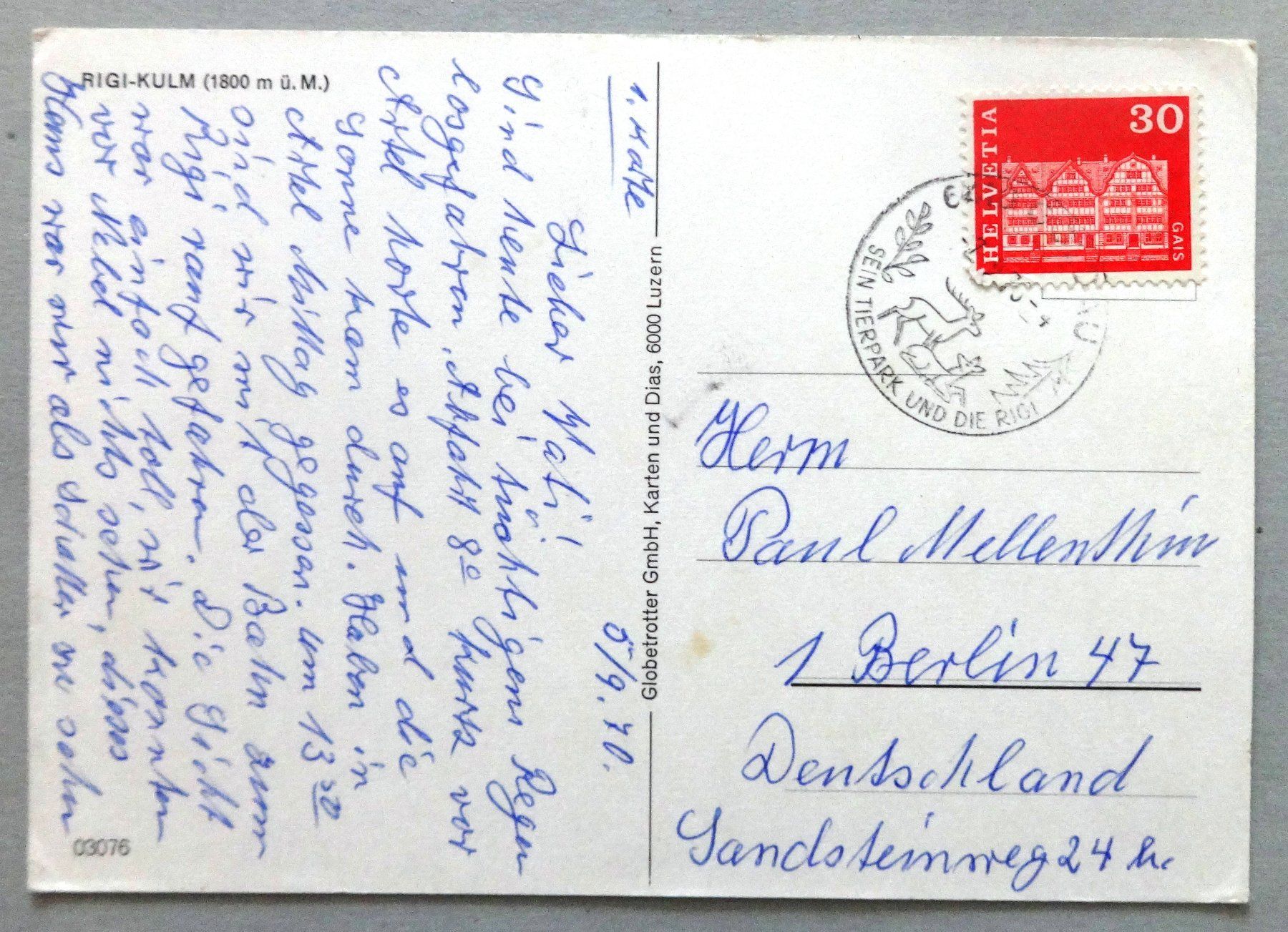 Cartes postales: Rigi-Kulm (1800 m ü.M.) – Défectueux à Fétigny par Billy2miny 1