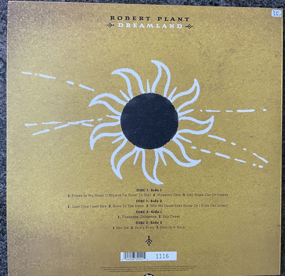Dischi in vinile: Robert Plant - Dreamland - 2 Vinyl LPs – Usato da Olten venduto da Bluespapst 1