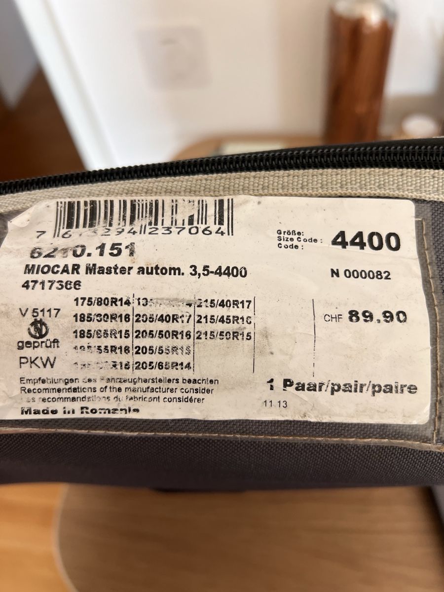 Schneeketten: MIOcar Schneeketten, Master Automatic, Gr. 4400, Neuwertig! – Neu (gemäss Beschreibung) aus Uster von mike_floorball 1