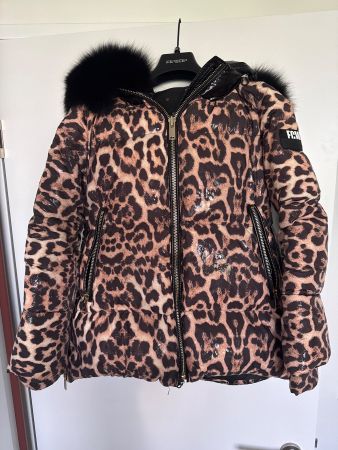Daunenjacke mit Echtfell