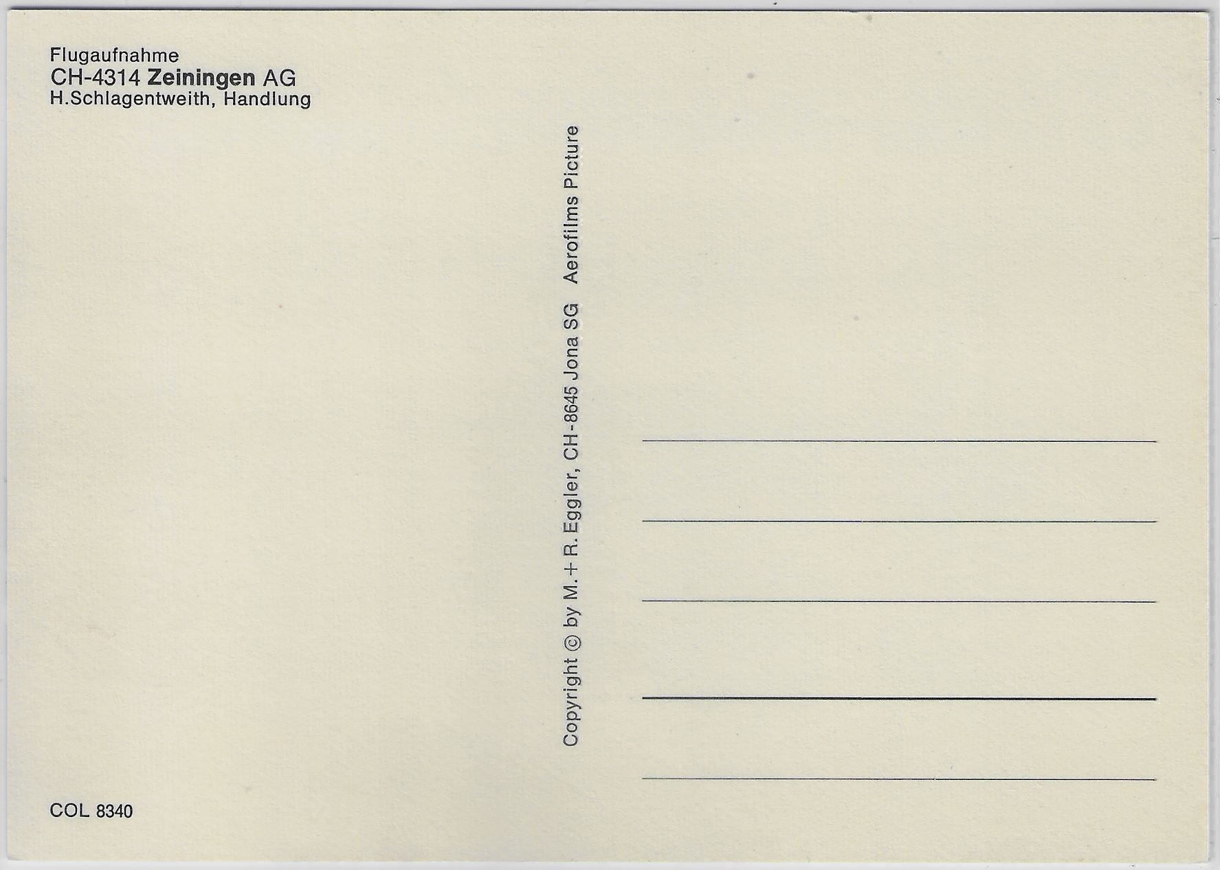 Cartoline postali: Flugaufnahme Zeiningen AG – Antico da Ettingen venduto da Kartenplanet 1