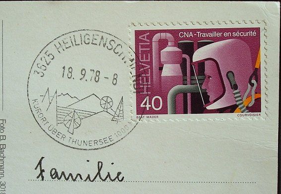 Cartoline postali: HEILIGENSCHWENDI ob THUN Hotel Haltenegg – Usato da Jona venduto da philajona 1