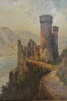Paul Lehmann - Burg Ehrenfels am Rhein Ölbild