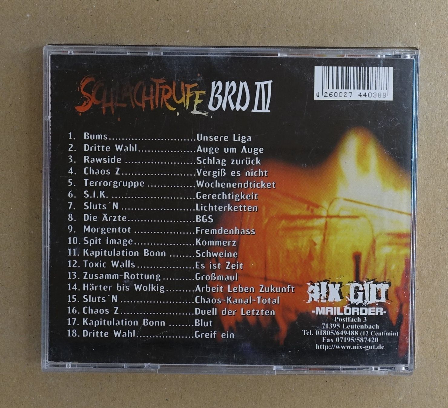 CD: Schlachtrufe BRD IV - T7 – Usato da Sessa venduto da discoverymedia 1