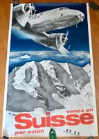 SWISSAIR Plakat 1981 VENEZ EN SUISSE Herbert Matter