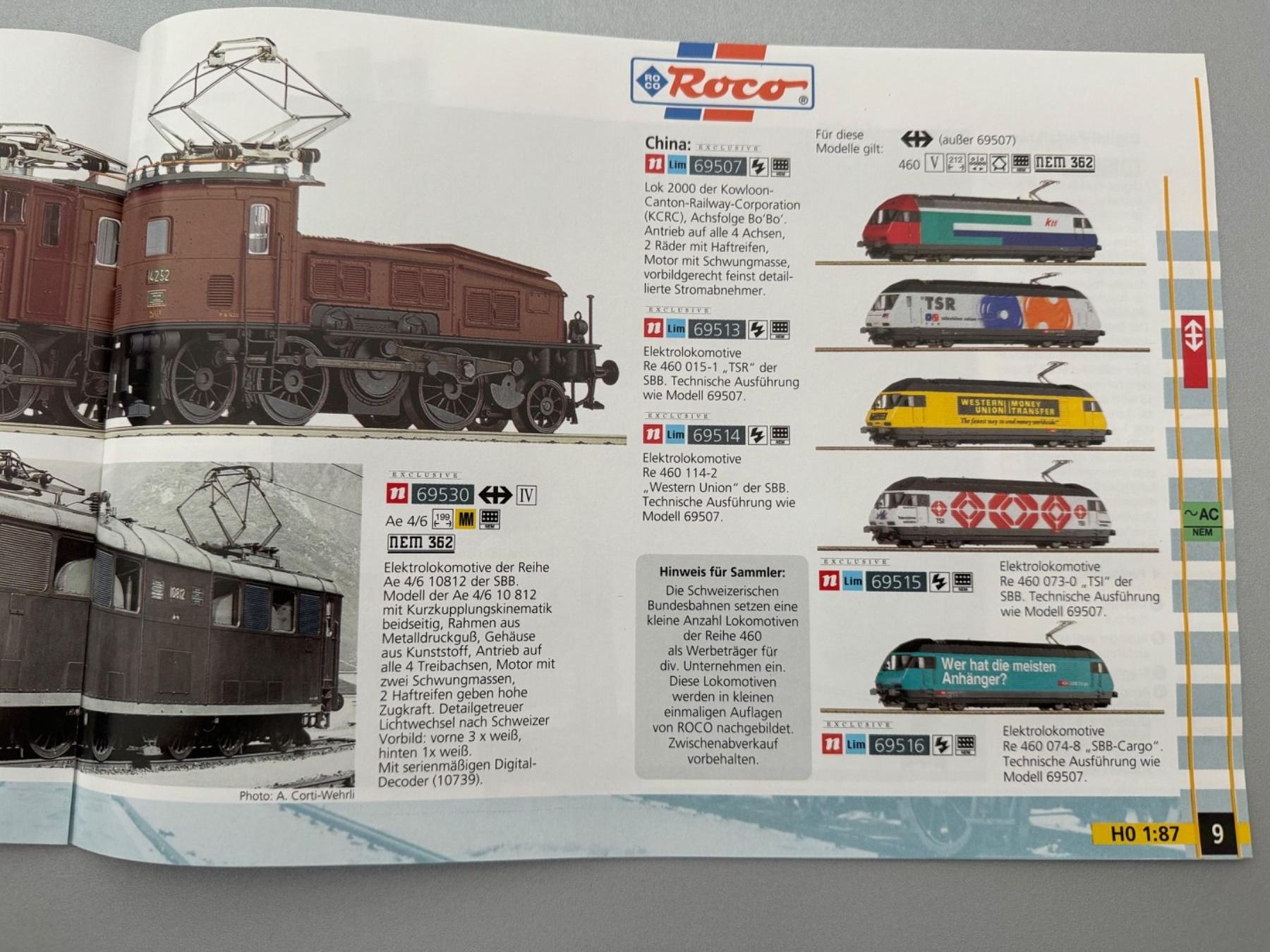Roco Modellini di ferrovie: ROCO - 1998/99 AC Modelle – Usato da Fehraltorf venduto da Success 2