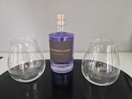 Aare London dry Gin 500 ml + 2 Gin Gläser Porsche-Design