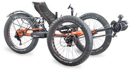 Ice Full Fat Trike Elektro-Liege-Dreirad, 4x Akkus, Rohloff