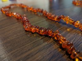 Vintage Berstein kette ca 74cm lang