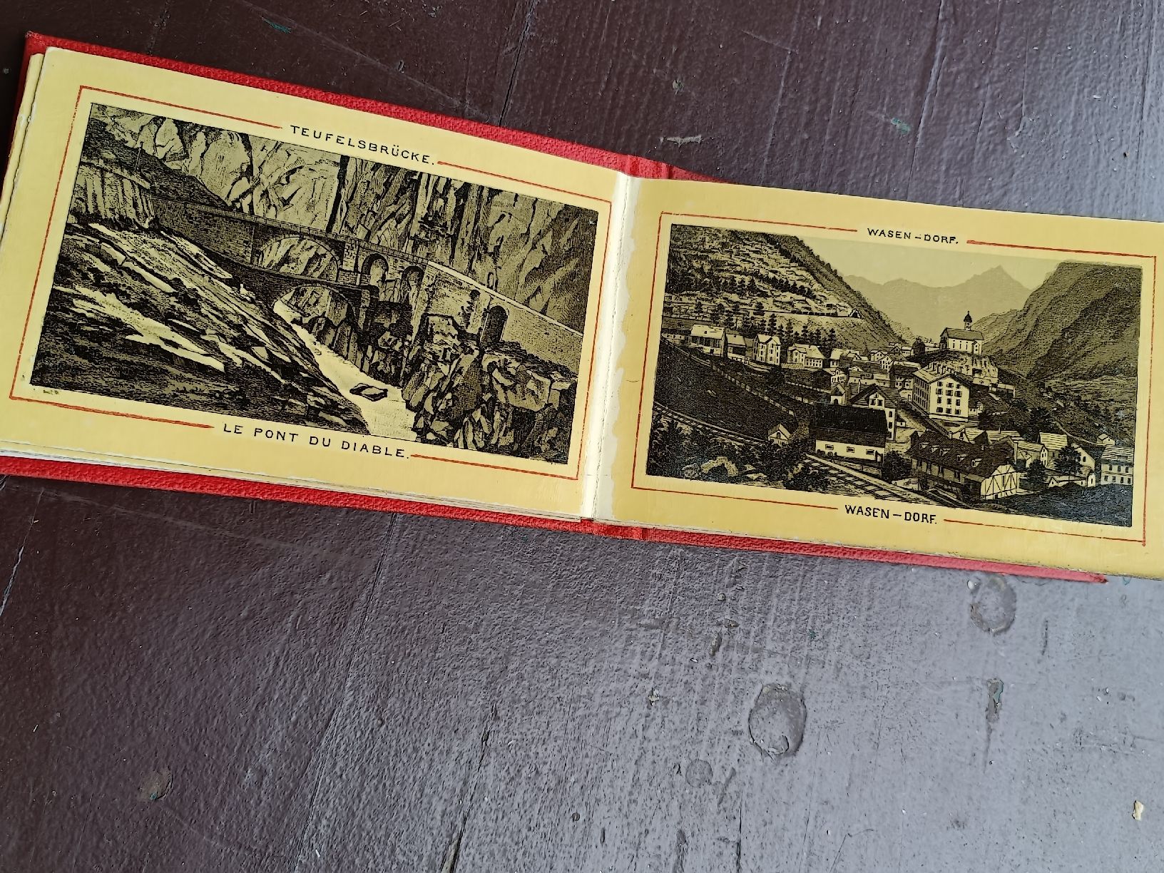 Cartoline postali: Antikes Litho Bilder Set / Rigi Vierwaldstättersee Gotthard  – Usato da Brugg AG venduto da Ente015 8