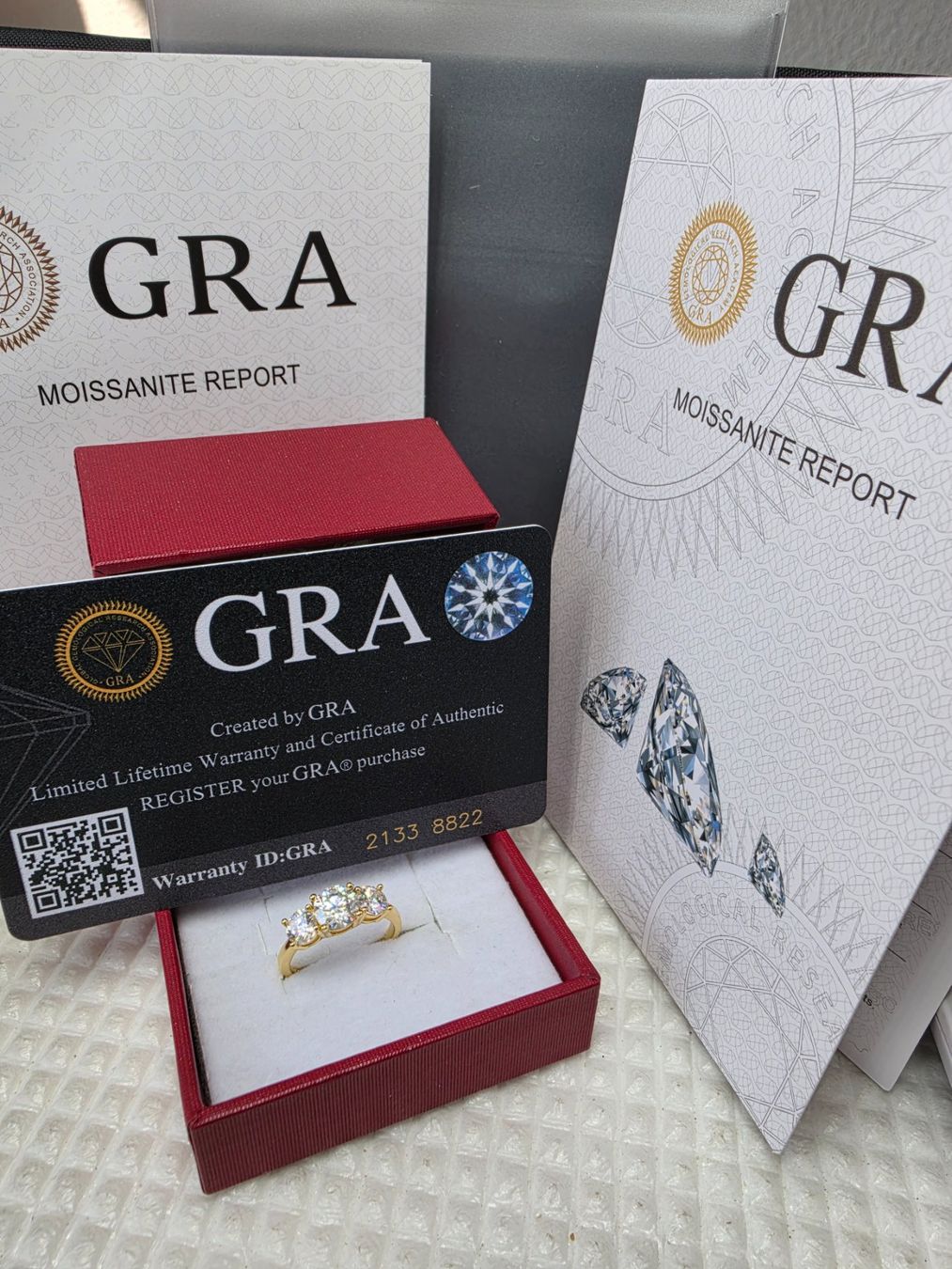 Anelli: Bague argent avec diamants de moissanite de 2 ct certifiés – Nuovo e nell'imballaggio originale da Reconvilier venduto da Tsma67 3