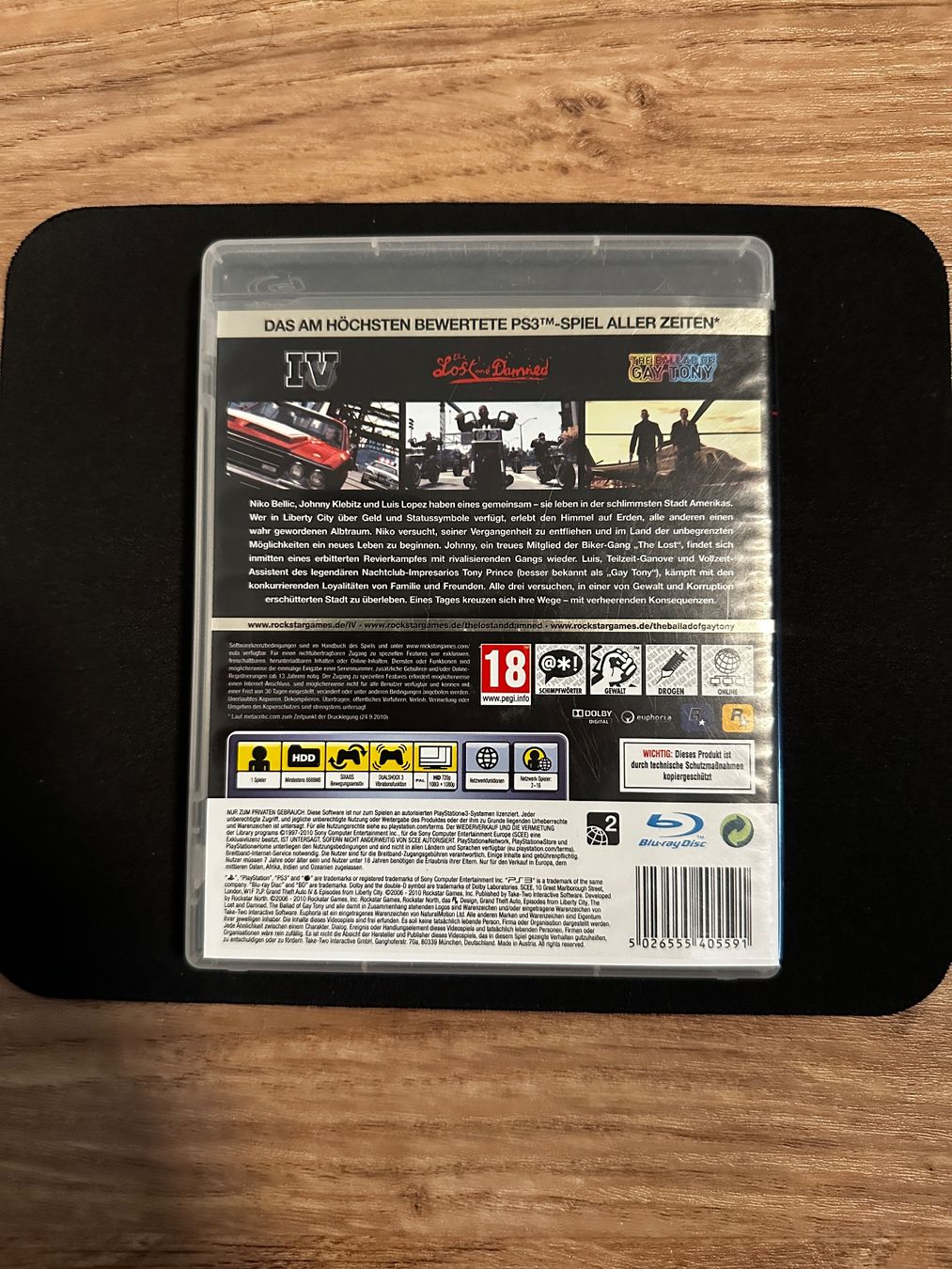 Spiele: GTA 4: The Complete Edition - PS3 Spiel komplett – Gebraucht aus Sulz AG von DealWerk 1