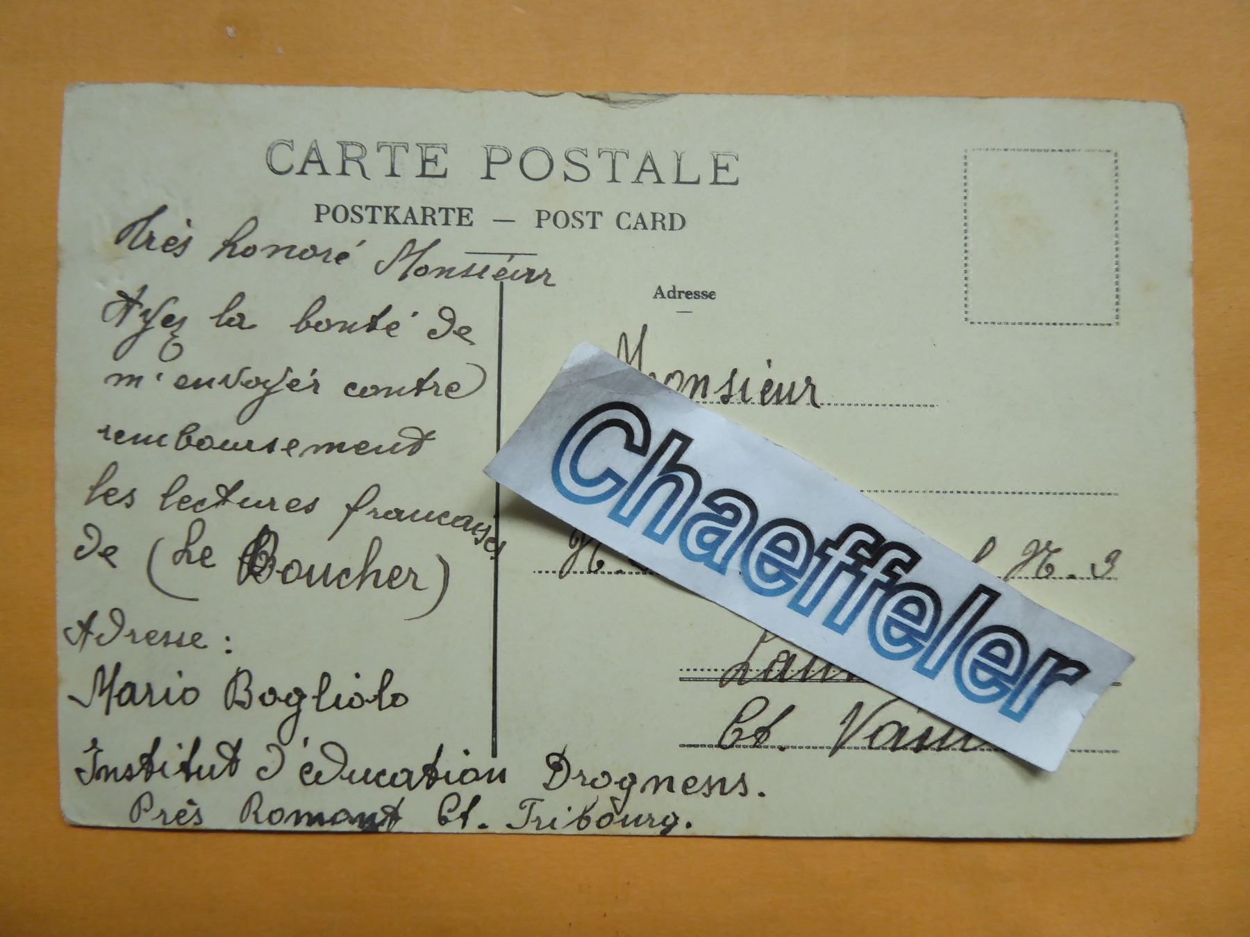 Cartoline postali: Fribourg - La Cathédrale – Usato da Zürich venduto da Chaeffeler 1