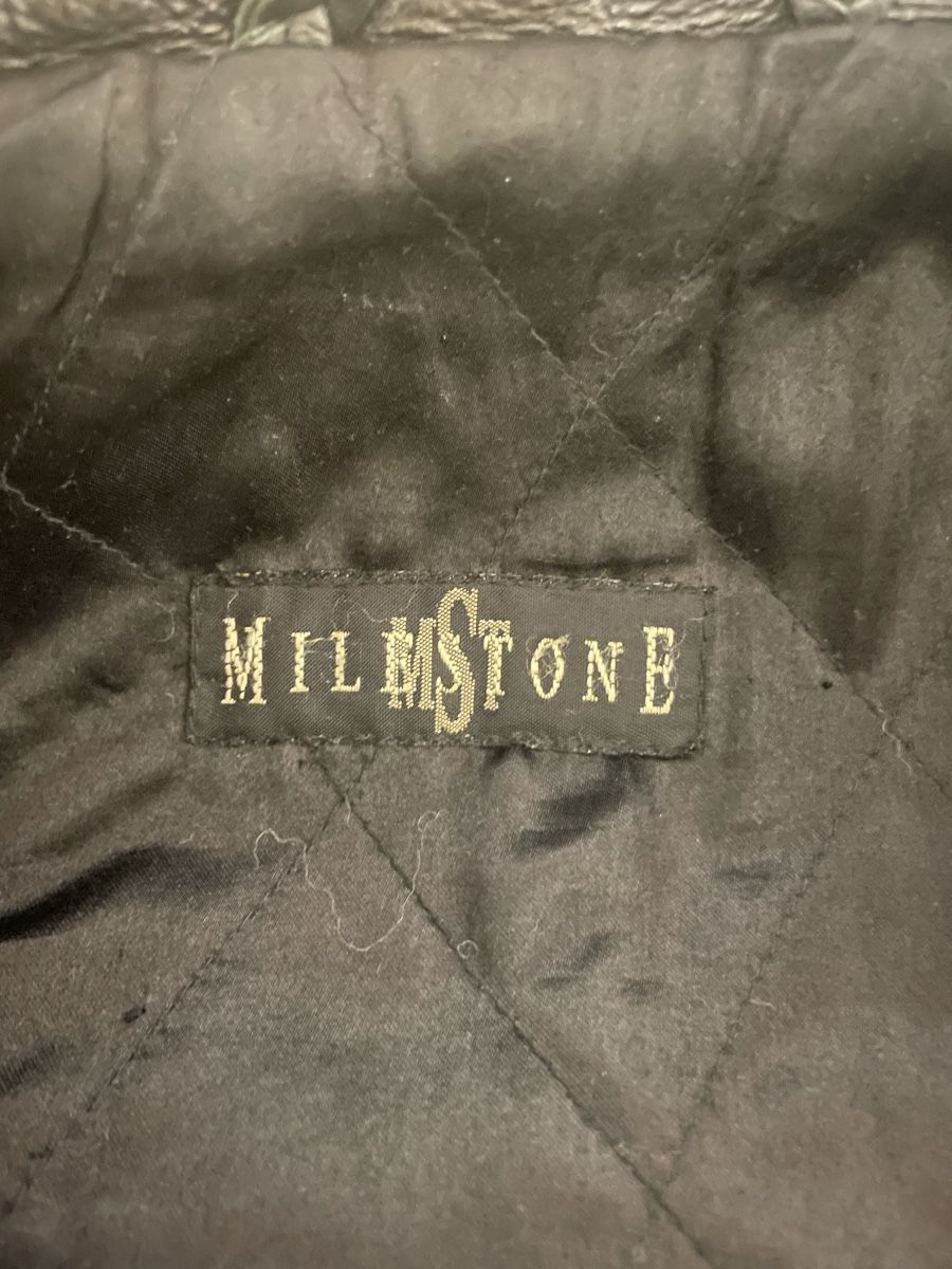 Giacche: Lederjacke Milestone Herren Schwarz Rindsnappa – Usato da Urdorf venduto da Anassor 4