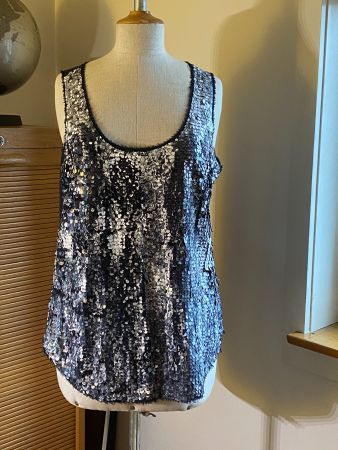 Pailletten-Top von *eksept by shoeby*, Gr. L