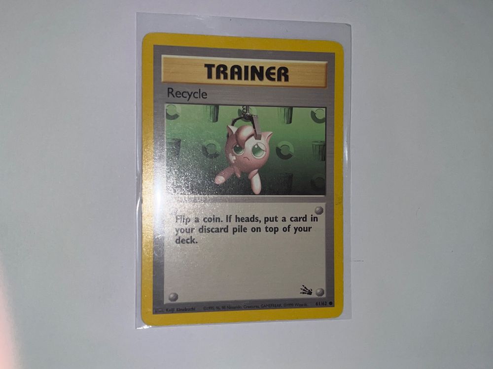 Pokemon Fossil Trainer Recycle 61/102 AB 0.10FR (Gebraucht) in Oberegg ...