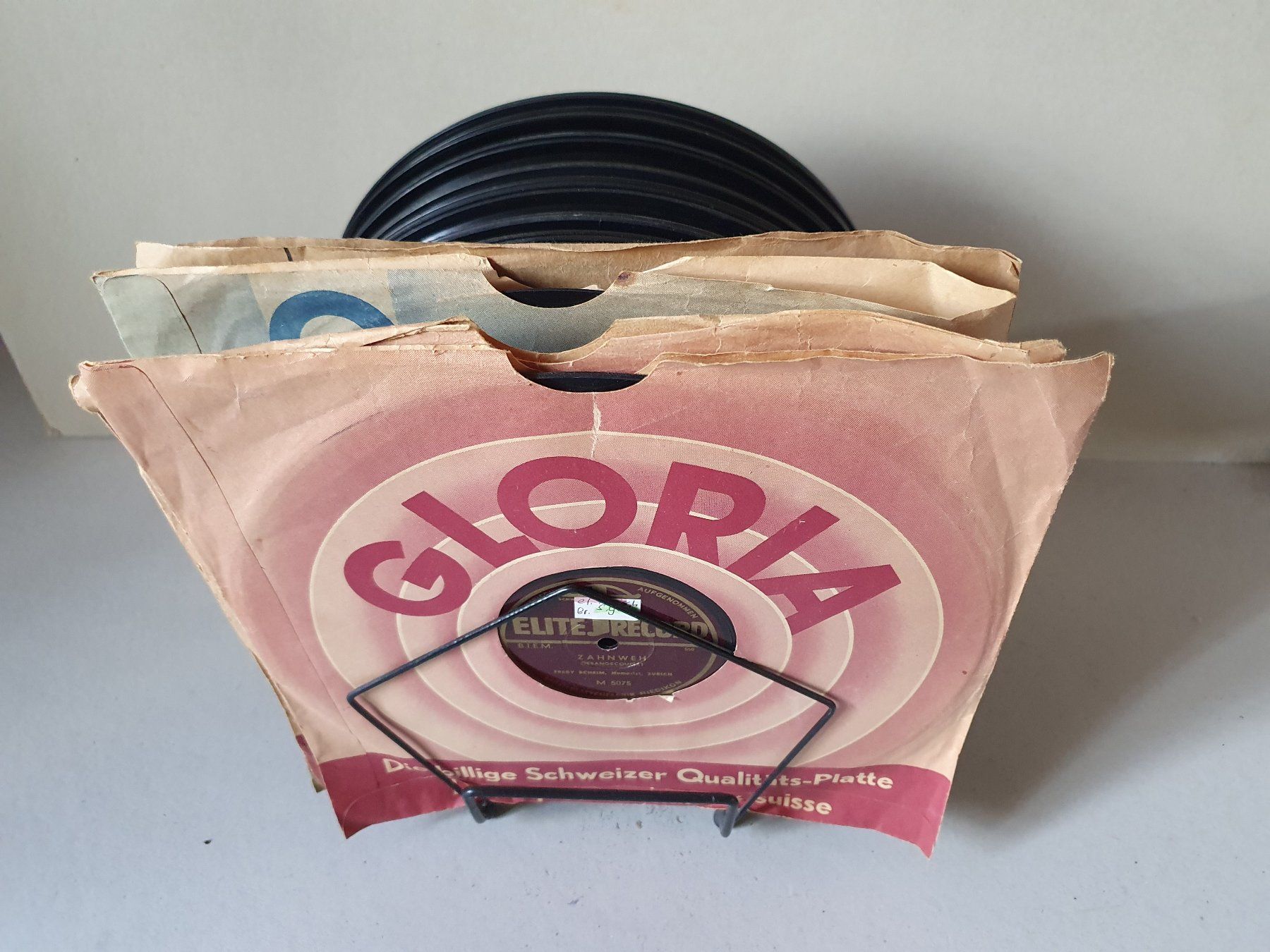Dischi in vinile: grosse Sammlung antiker Schelllack Platten (59 Stück) – Usato da Stilli venduto da Mos1 7