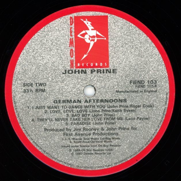 Dischi in vinile: LP - JOHN PRINE  German Afternoons – Usato da Morges venduto da evnocha3 3