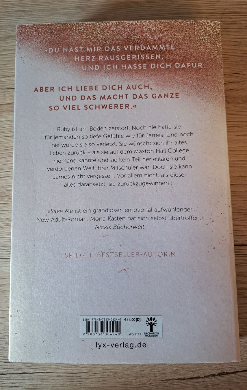 Libri: Save You Mona Kasten – Nuovo (secondo la descrizione) da Schaffhausen venduto da xJuliax 2