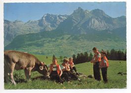 WILDHAUS Alp Iltios Kinder in Tracht Kuh