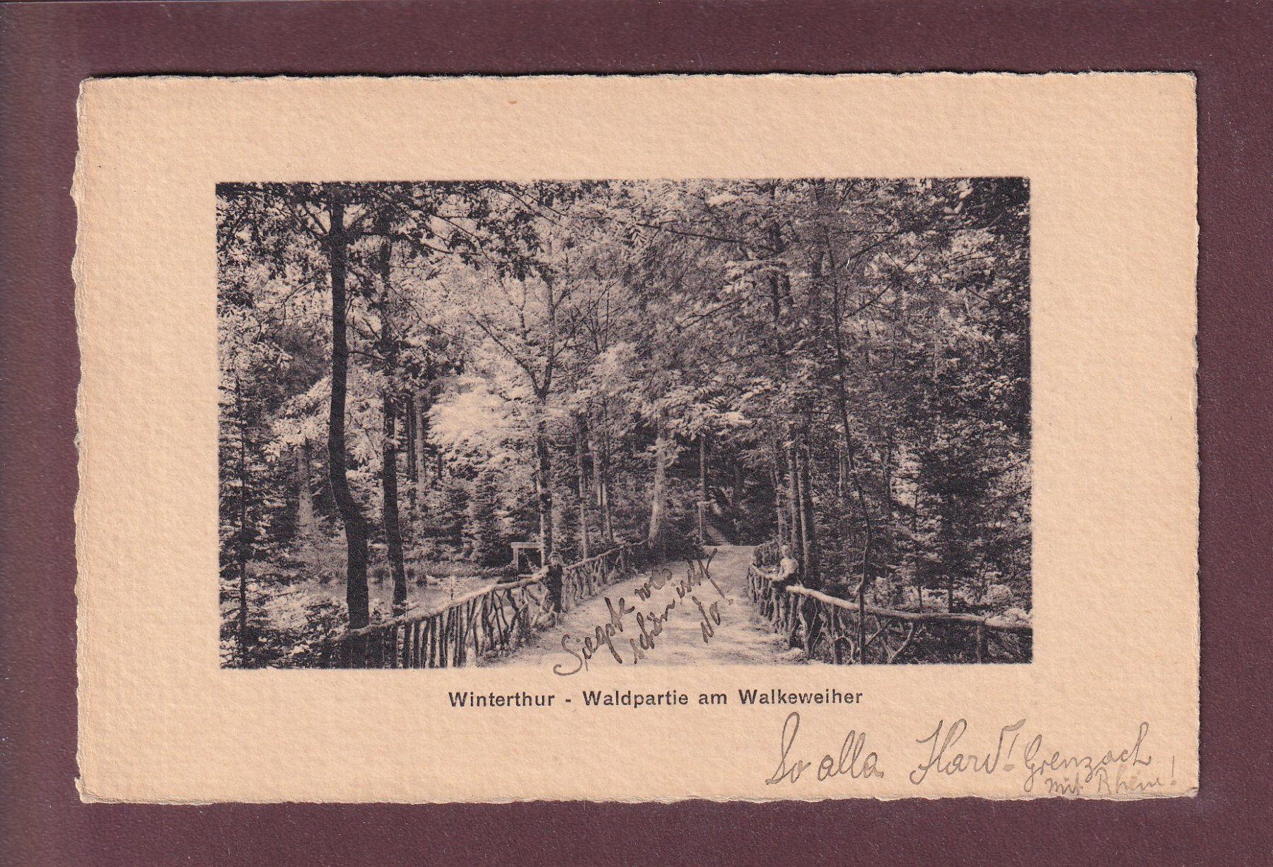 Cartes postales: WINTERTHUR - Am Walkeweiher - 1911 – D'occasion à Pully par nicecards