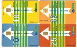 4 Gefängnis-Telefonkarten Niederlande Ablaufdatum 1.1.04