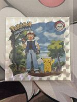 Pokemon Sticker Ash und Pikachu Glitzer neuwertig