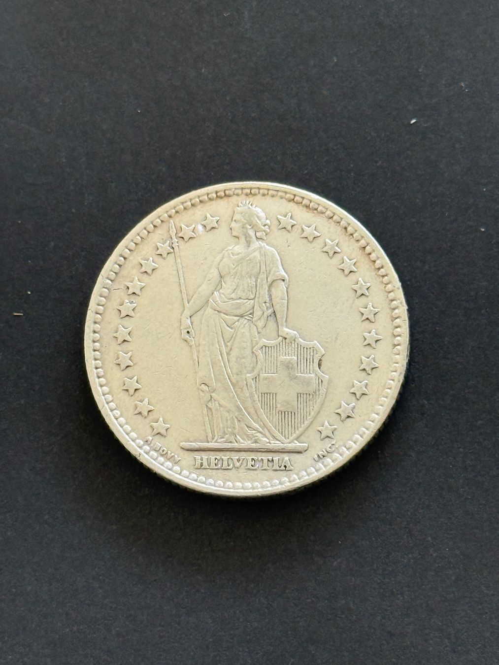 Tutti le monete: 2 Franken 1937  Rar – Usato da Wallisellen venduto da SWISS_SILVER1 1