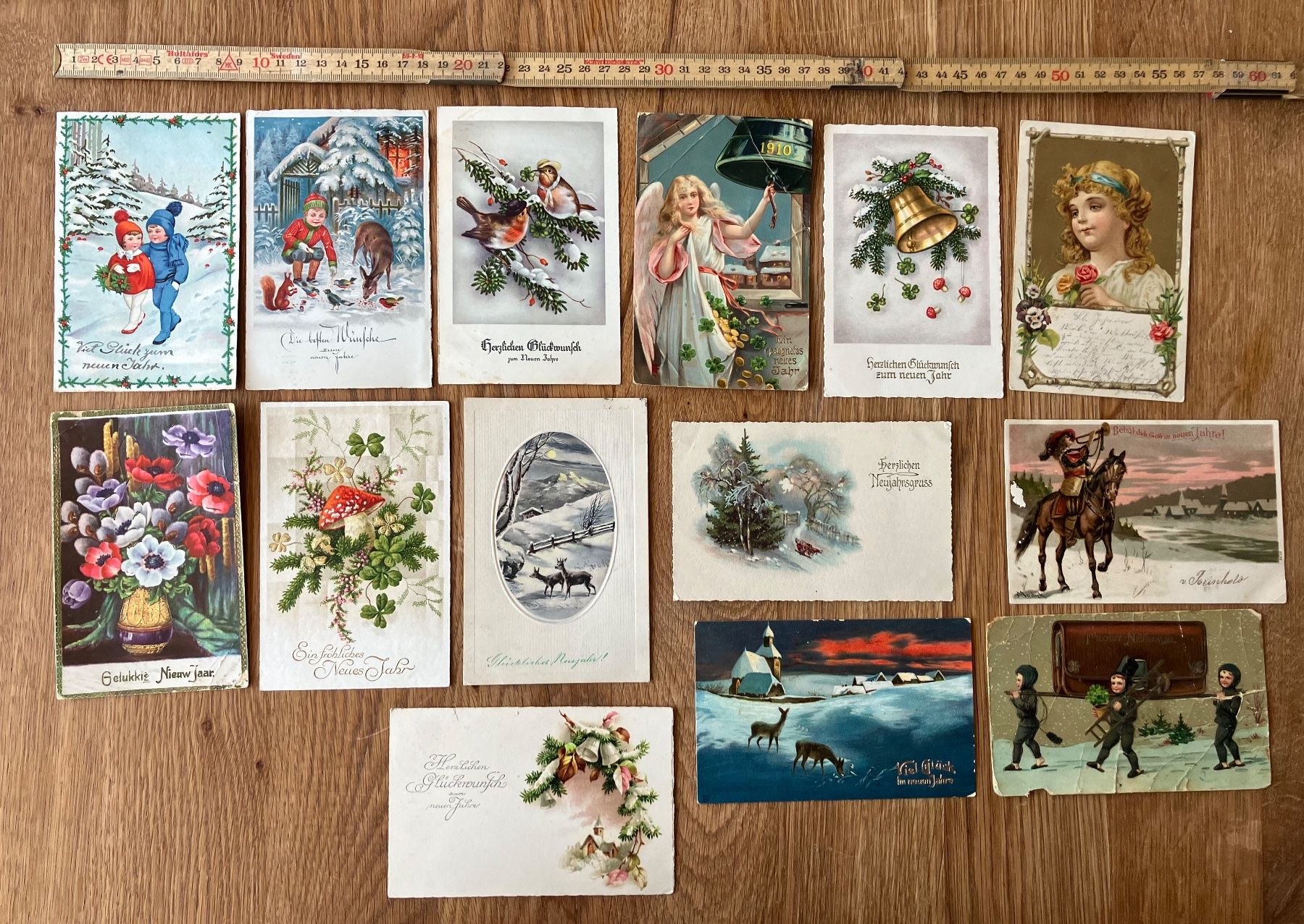 Cartes postales: Antike Ansichtskarten Neujahrsgrüsse – D'occasion à Waldstatt par breitaxt
