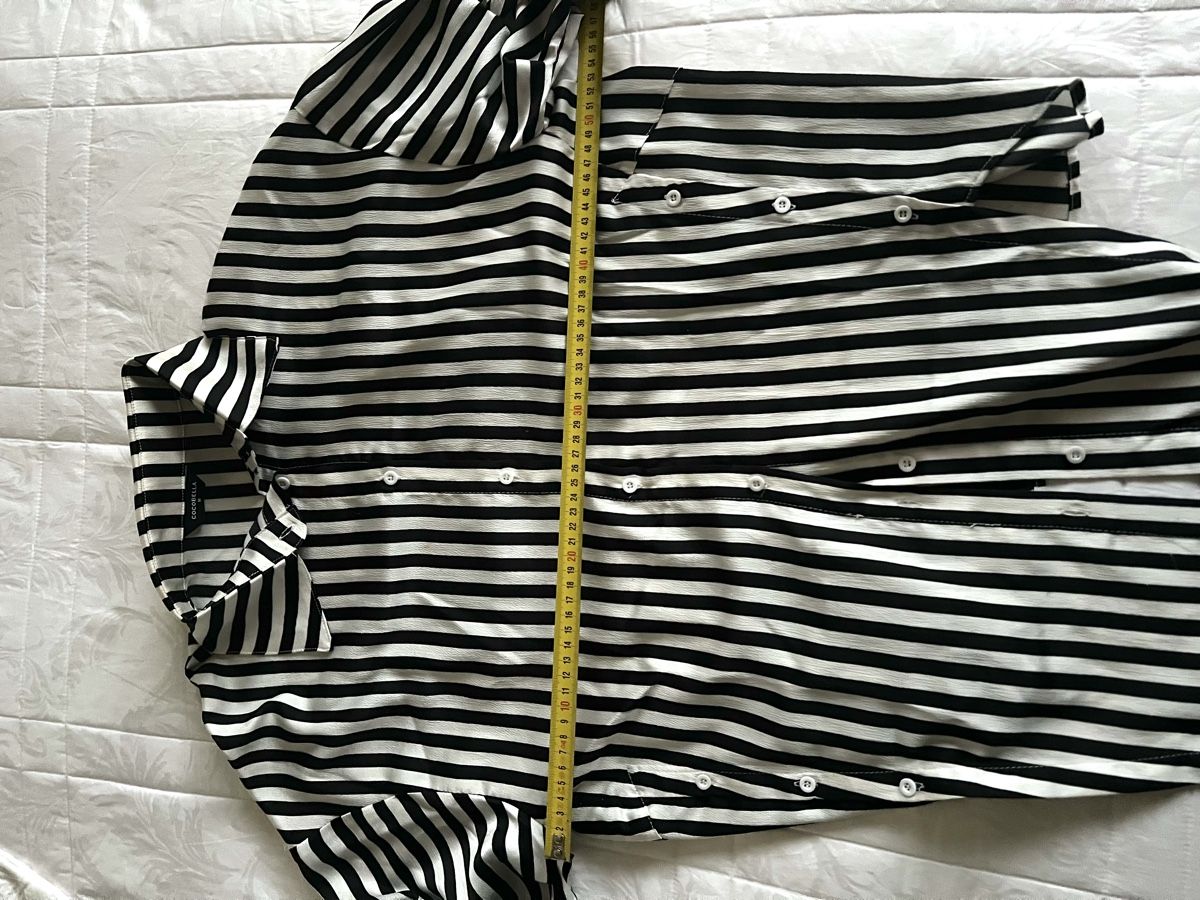 Camicette: Chemise rayée noir et blanc Cocobella, taille M – Usato da Porrentruy venduto da SYANKA 3