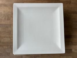 Teller Essteller quadrat 26 cm x 26 cm 7 Stück