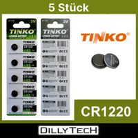 Tinko CR1220 Knopfzellenbatterie - 5 Stk.