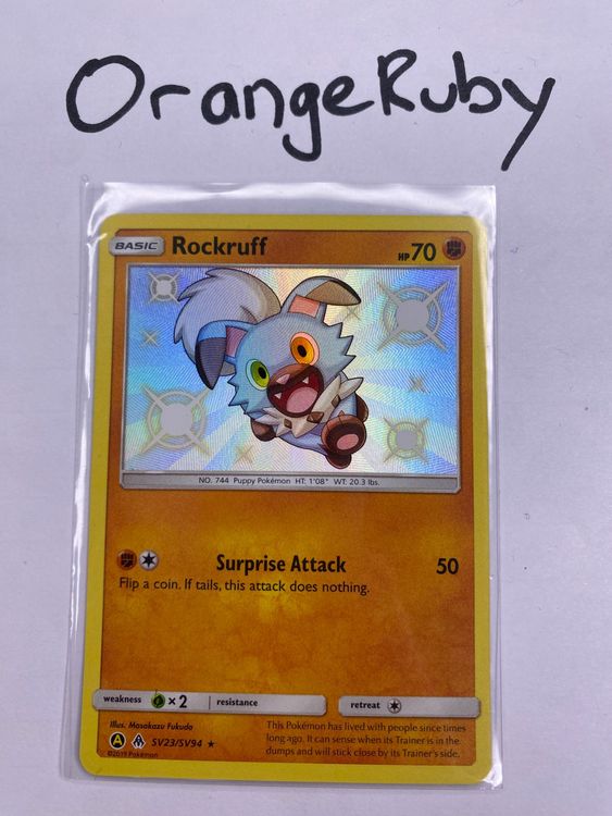 Rockruff SV23/SV94 Hidden Fates HIF English (Neu (gemäss Beschreibung ...