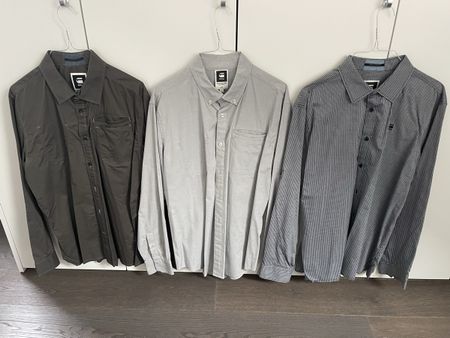3 Stk. Original G-STAR Hemd  Grösse XL schmal geschnitten