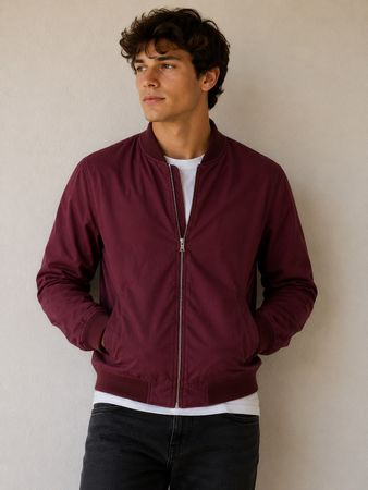 Topman Bomberjacke bordeaux Gr. S