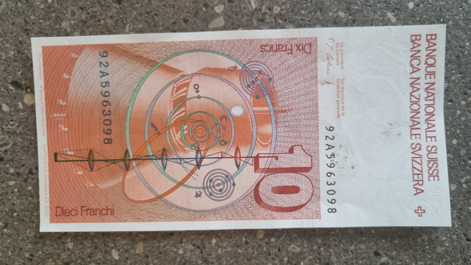 Banknoten: Alte Schweizer Banknoten 5. / 6. Serie – Gebraucht aus Therwil von  2