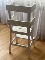 Lernturm (learning tower) weiss aus Holz