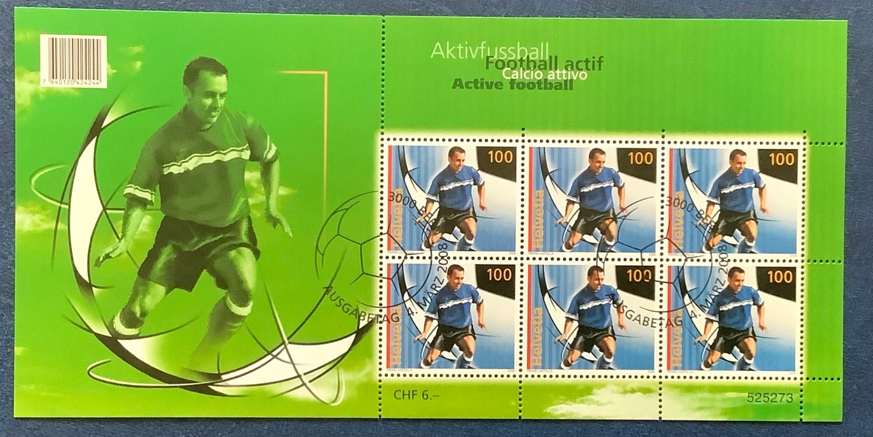 Tutti i francobolli: 2008 - Aktivfussball Kleinbogen ET – Nuovo (secondo la descrizione) da Liestal venduto da Skunk02