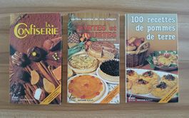 3 livres de cuisine de la collection