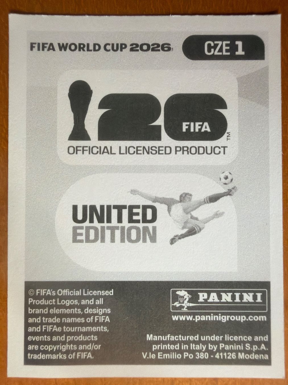 Panini Carte collezionabili: Panini CZE1 – Nuovo (secondo la descrizione) da Susten venduto da Rechnun 1