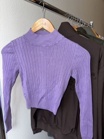 Tally Weijl Strickpullover Lila Gr. S, Top Zustand
