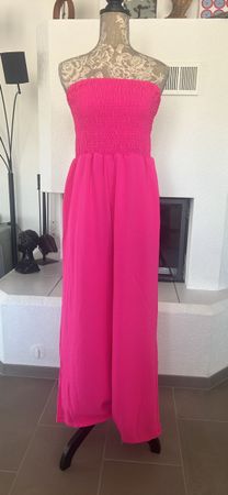 Pink Sommer Jumpsuit Gr. XL, ohne Träger