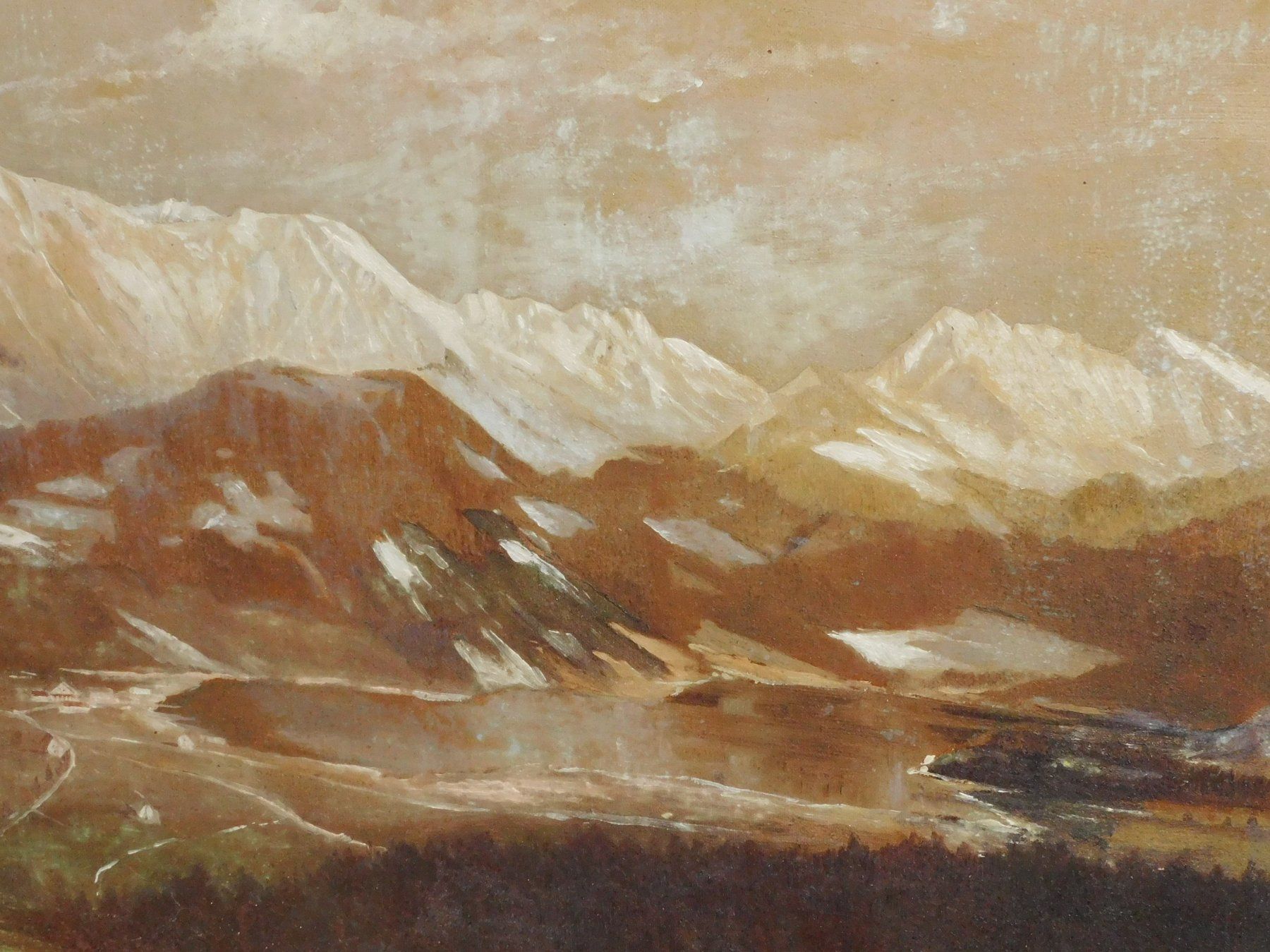 Dipinti: Kunst Gemälde grosses altes Ölgemälde signiert Stuckrahmen – Usato da Sursee venduto da 76 6