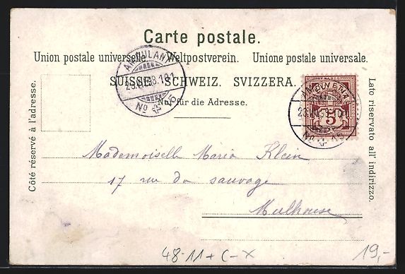 Cartoline postali: Litho Interlaken, Panoramablick auf die  – Usato da Berlin venduto da bartko-reher 1