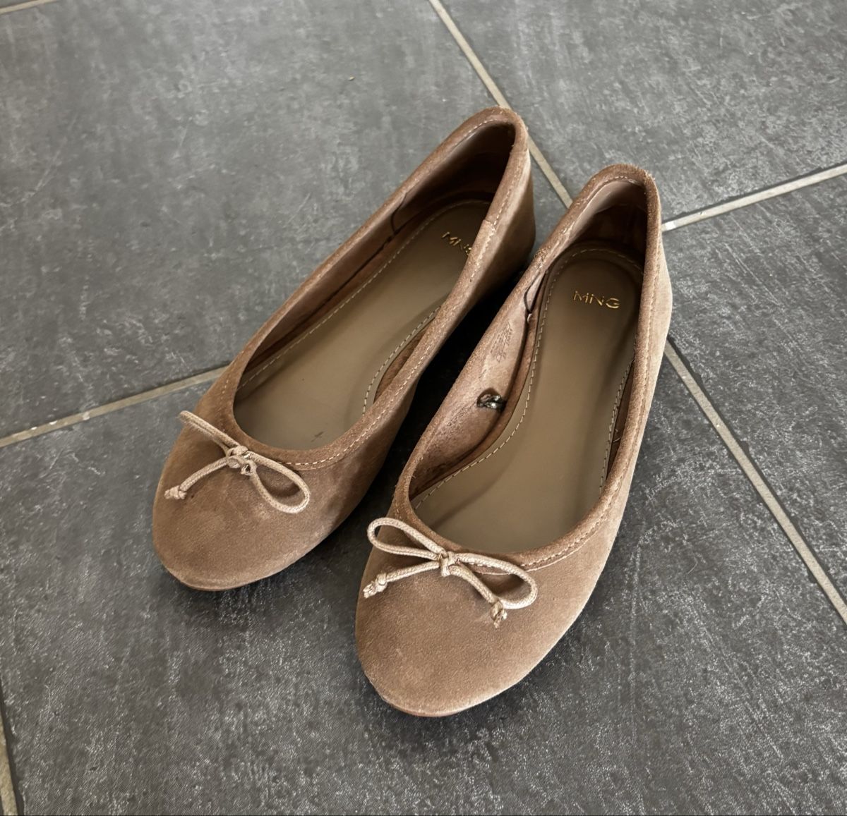 Mango Damenschuhe: Ballerinas Wildlederoptik – Neu (gemäss Beschreibung) aus Basel von Vaniiiy
